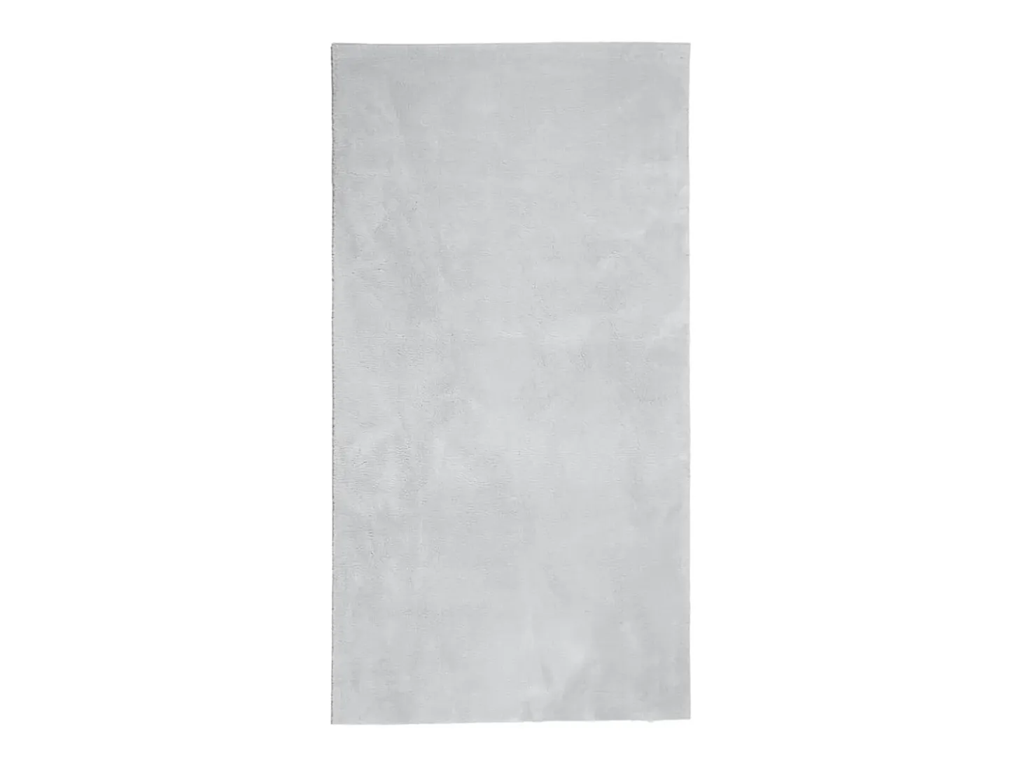 Alfombra HUARTE de pelo corto suave y lavable en gris 60x110 cm