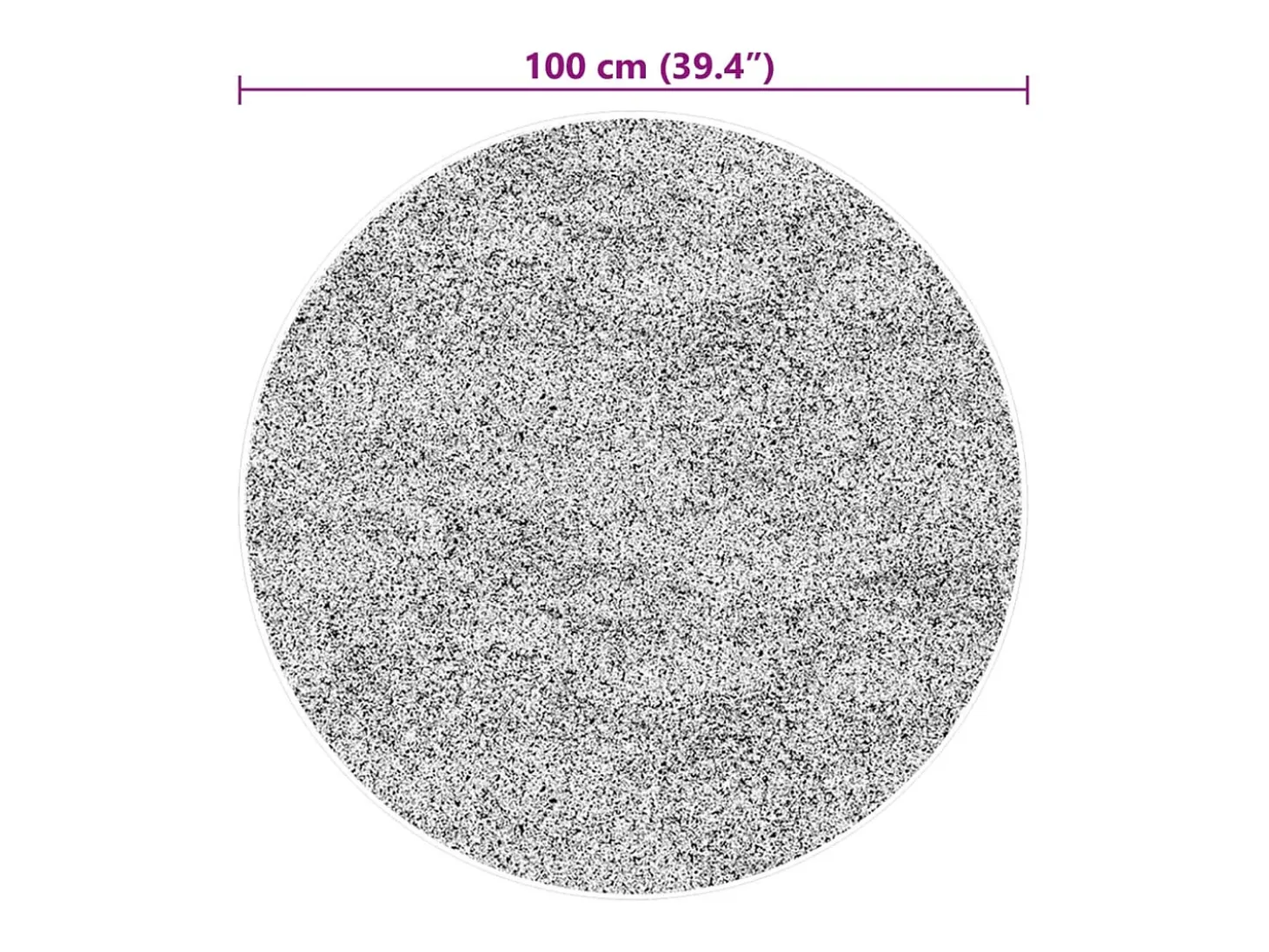 Alfombra HUARTE de pelo corto suave y lavable en color beige Ø 100 cm