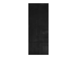 Alfombra HUARTE de pelo corto suave y lavable negra 80x200 cm
