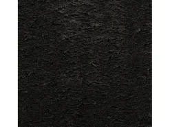 Alfombra HUARTE de pelo corto suave y lavable negra 80x200 cm