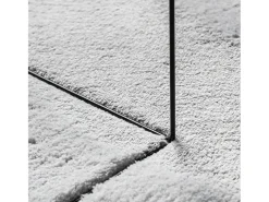 Alfombra HUARTE de pelo corto suave y lavable en gris 80x150 cm