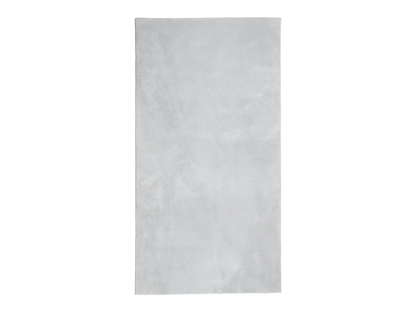 Alfombra HUARTE de pelo corto suave y lavable en gris 80x150 cm