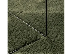 Alfombra HUARTE de pelo corto suave lavable verde bosque 140x200 cm