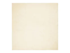 Alfombra HUARTE de pelo corto suave y lavable color crema 120x120 cm