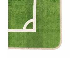 Alfombra infantil 160x230cm campo de fútbol antideslizante lavable