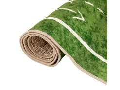 Alfombra infantil 160x230cm campo de fútbol antideslizante lavable