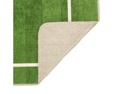 Alfombra infantil 160x230cm campo de fútbol antideslizante lavable