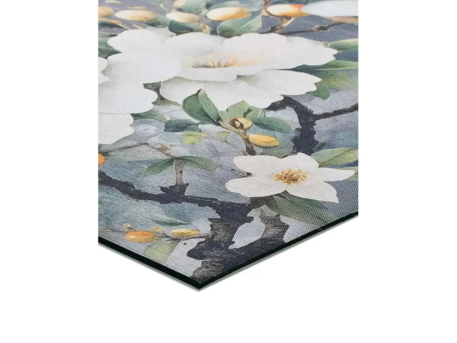 Alfombra interior - dibujos con flores - multicolor - 52 x 200 cm - RICCI