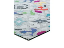 Alfombra interior - diseños bohemios - multicolor - 52 x 200 cm - RICCI