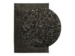 Alfombra ISTAN de pelo largo, aspecto antracita brillante, 120x170 cm