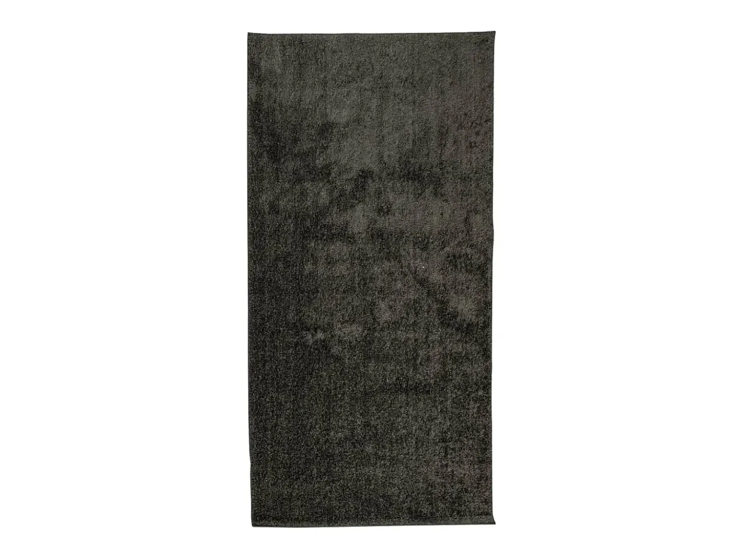 Alfombra ISTAN de pelo largo, aspecto antracita brillante, 100x200 cm
