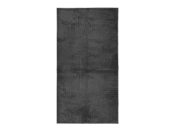 Alfombra IZA de pelo corto de estilo escandinavo en color antracita 80x150 cm