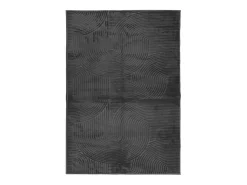 Alfombra IZA de pelo corto de estilo escandinavo en color antracita 120x170 cm