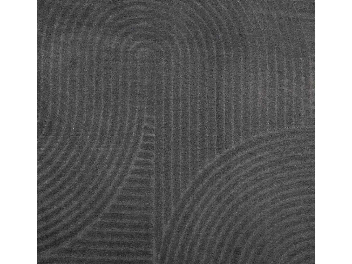 Alfombra IZA de pelo corto de estilo escandinavo en color antracita 240x340 cm