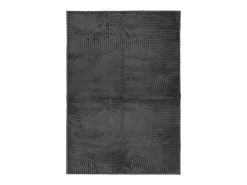 Alfombra IZA de pelo corto de estilo escandinavo en color antracita 140x200 cm