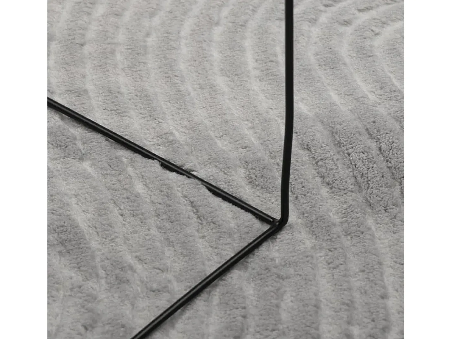 Alfombra IZA de pelo corto de estilo escandinavo en gris 200x280 cm