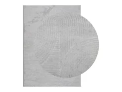 Alfombra IZA de pelo corto de estilo escandinavo en gris 200x280 cm