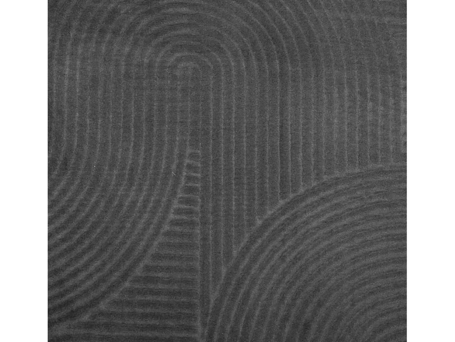 Alfombra IZA de pelo corto de estilo escandinavo en color antracita 100x200 cm