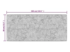 Alfombra lavable antideslizante Patchwork 80x300 cm Multicolor