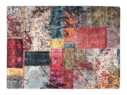 Alfombra lavable antideslizante Patchwork 120x180 cm multicolor