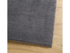 Alfombra lavable de pelo corto suave HUARTE antracita 240x240 cm