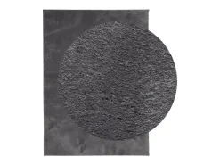 Alfombra lavable de pelo corto suave HUARTE antracita 160x230 cm