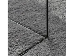 Alfombra lavable de pelo corto suave HUARTE antracita 160x230 cm