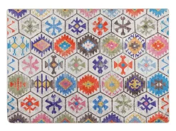 Alfombra lavable multicolor 80x150 cm antideslizante
