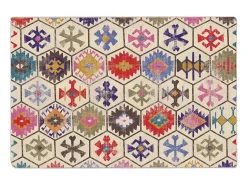 Alfombra lavable multicolor 120x180 cm antideslizante
