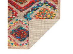 Alfombra lavable multicolor 160x230 cm antideslizante