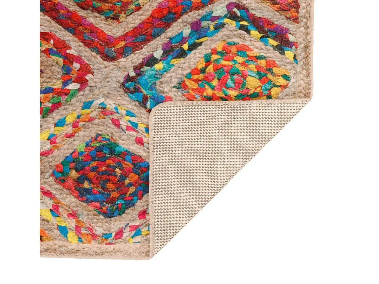 Alfombra lavable multicolor 160x230 cm antideslizante