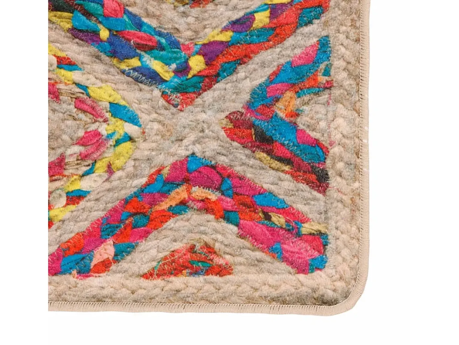 Alfombra lavable multicolor 160x230 cm antideslizante