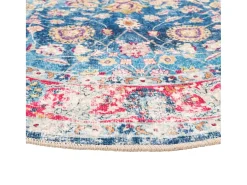 Alfombra lavable multicolor Ø 120 cm antideslizante