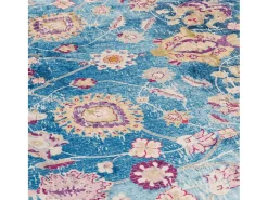 Alfombra lavable multicolor Ø 120 cm antideslizante