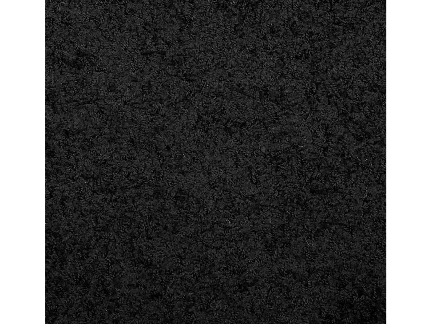 Alfombra moderna PAMPLONA de pelo largo negra 140x200 cm