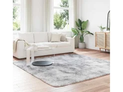 Alfombra NAVARRA Shaggy Gris Plata 240x240 cm