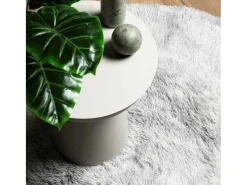 Alfombra NAVARRA Shaggy Gris Plata 100x100 cm