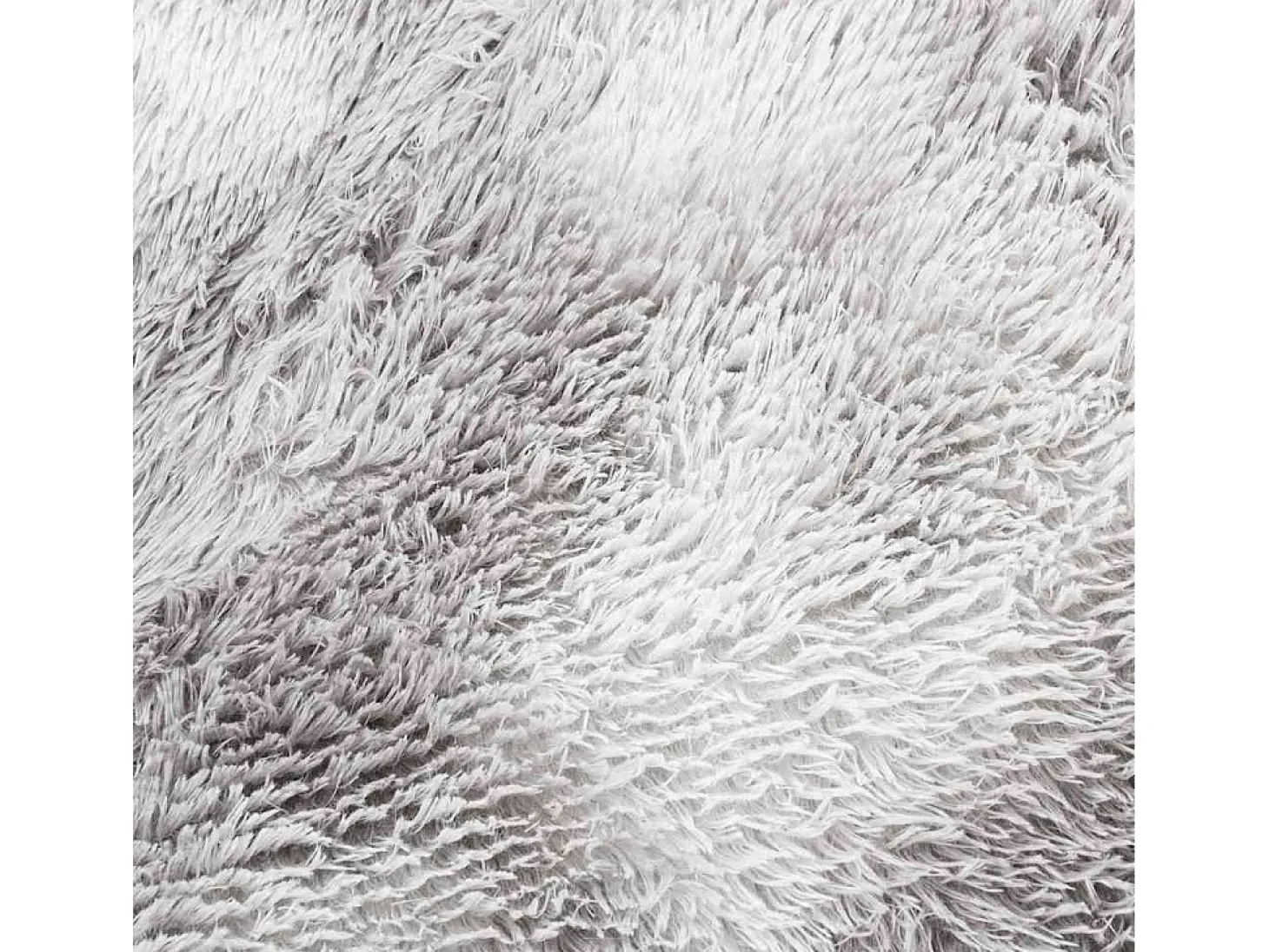 Alfombra NAVARRA Shaggy Gris Plata 100x100 cm