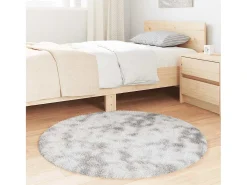 Alfombra NAVARRA Shaggy Gris Plata 100x100 cm