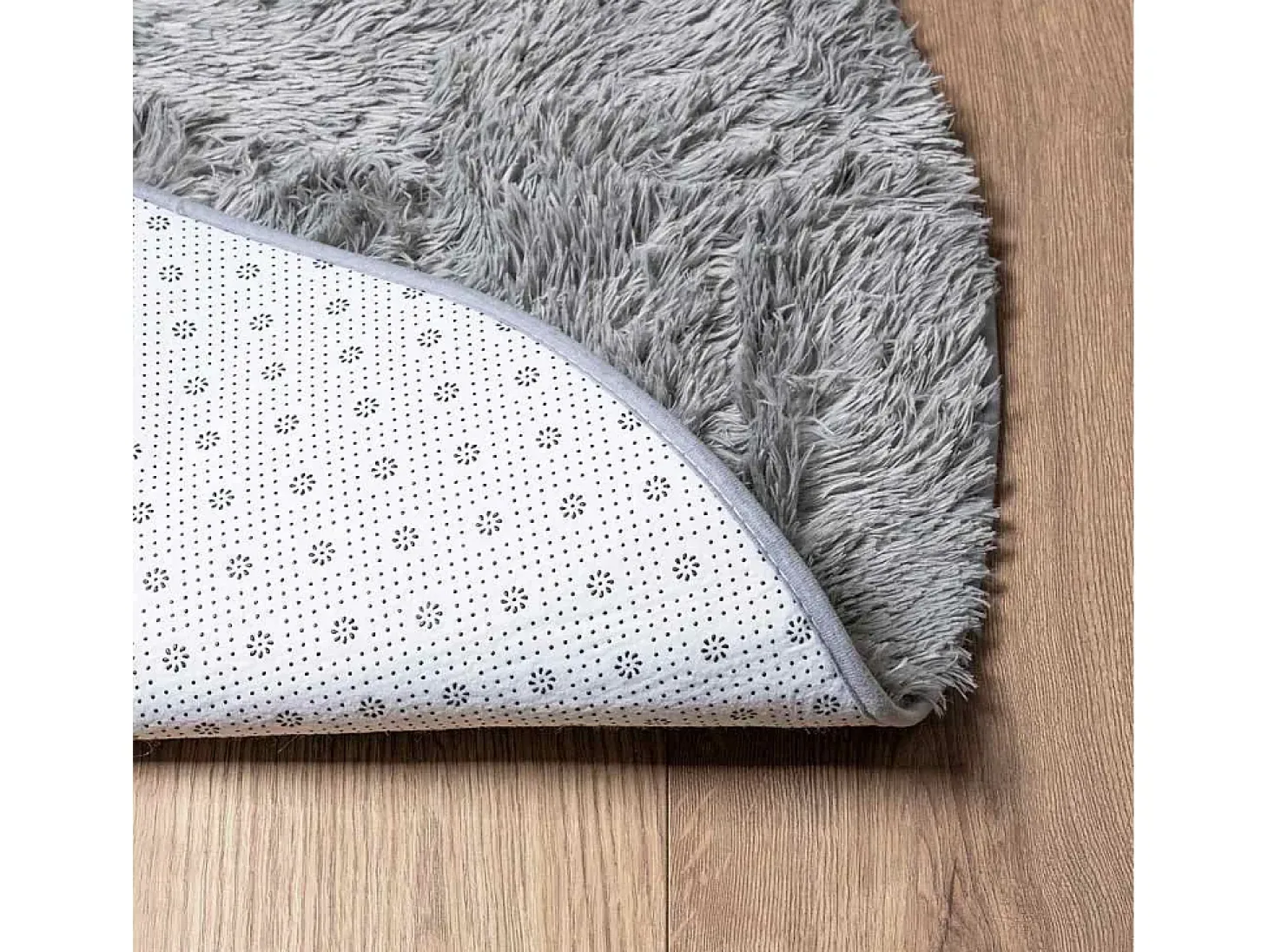 Alfombra NAVARRA Shaggy Gris Claro 240x240 cm