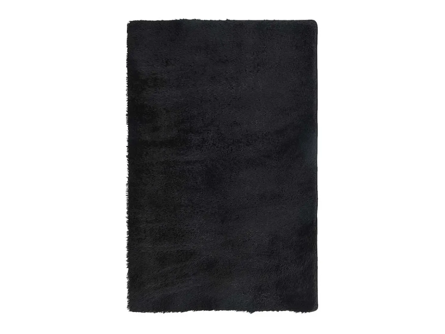 Alfombra NAVARRA Shaggy Negra 130x200 cm Poliéster
