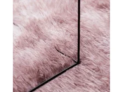 Alfombra NAVARRA Shaggy Rosa Empolvado 120x120 cm