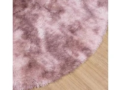 Alfombra NAVARRA Shaggy Rosa Empolvado 120x120 cm