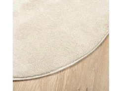 Alfombra OVIEDO de pelo corto beige Ø 160 cm