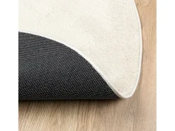 Alfombra OVIEDO de pelo corto beige Ø 160 cm