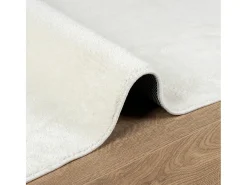 Alfombra OVIEDO de pelo corto color crema 140x200 cm