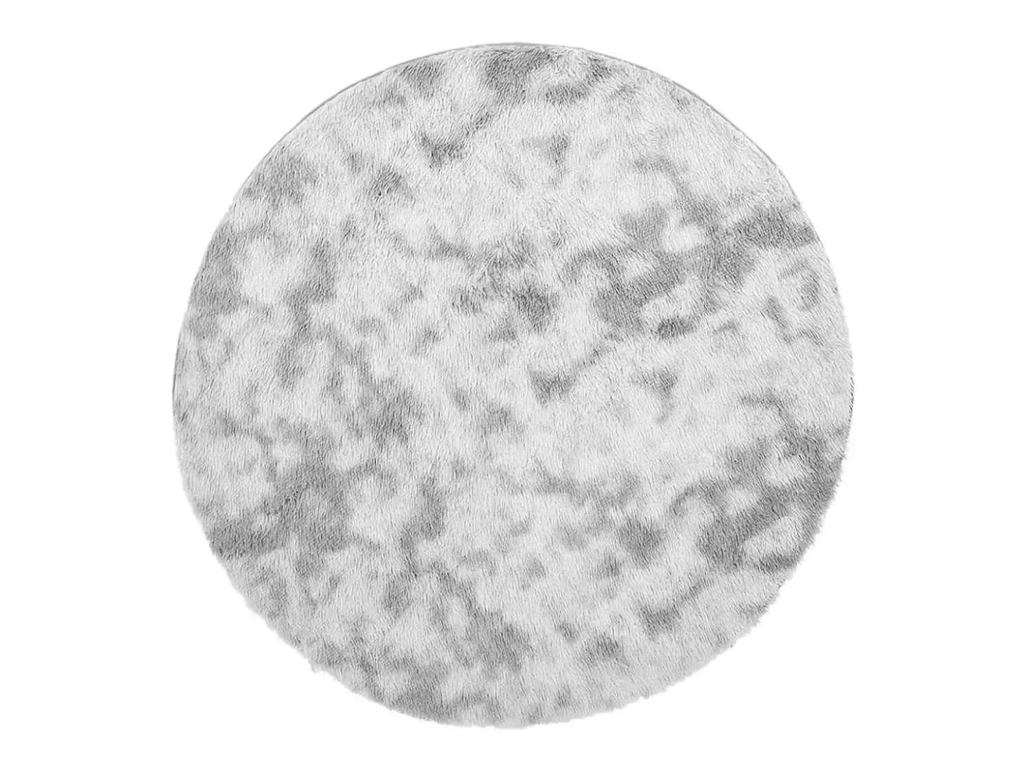 Alfombra peluda NAVARRA Gris Plata 160x160 cm