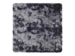 Alfombra peluda NAVARRA gris oscuro 160x160 cm