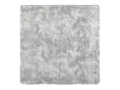 Alfombra peluda NAVARRA Gris Plata 160x160 cm