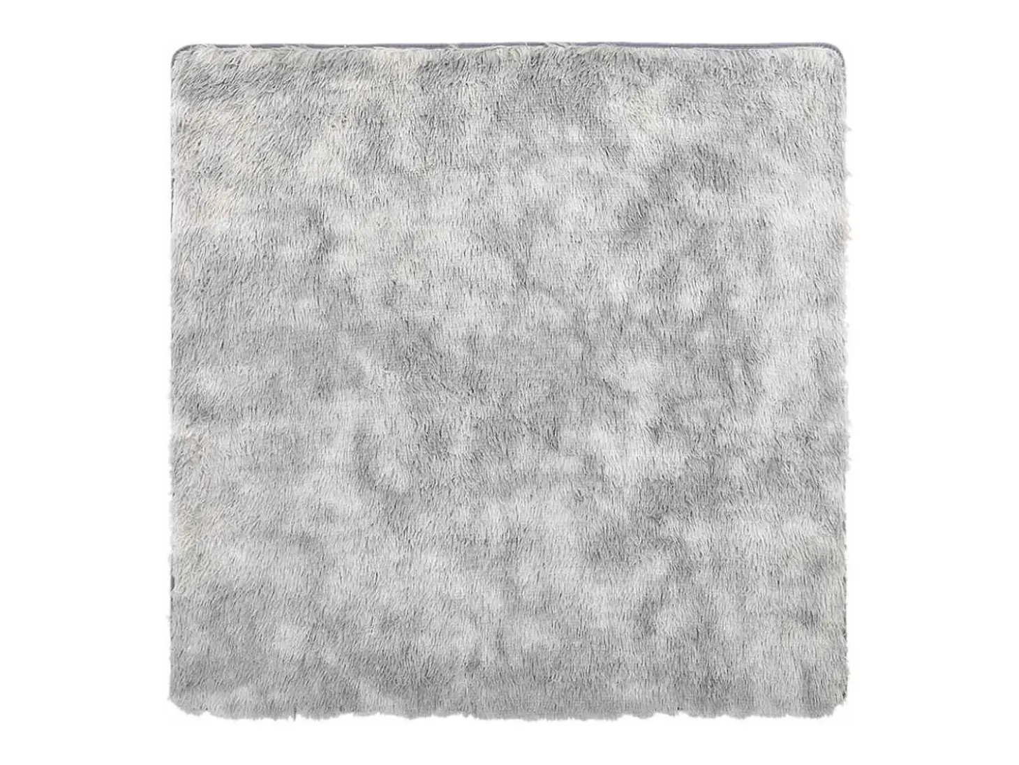 Alfombra peluda NAVARRA Gris Plata 160x160 cm